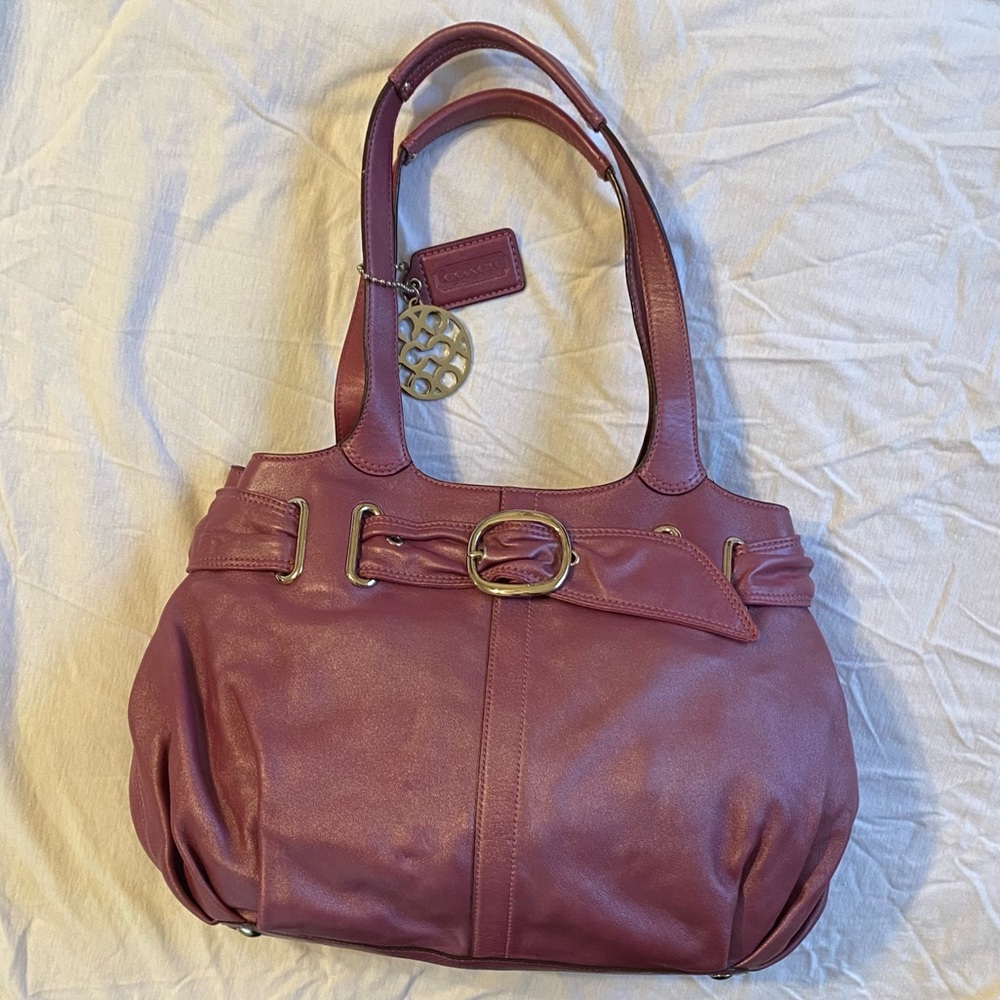 Coach Authentic Leather Clover Carryall Satchel